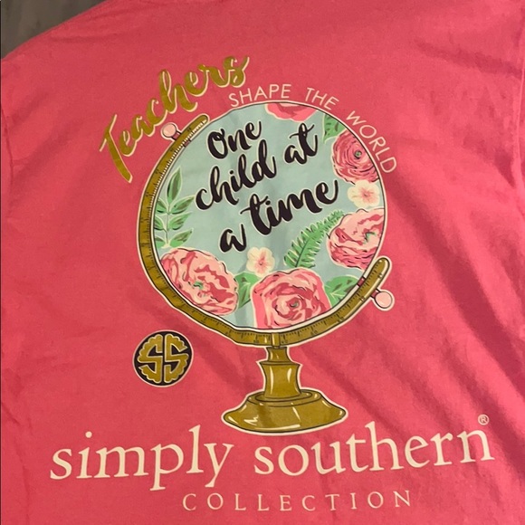Simple Southern T Shirt Teachers Shape 